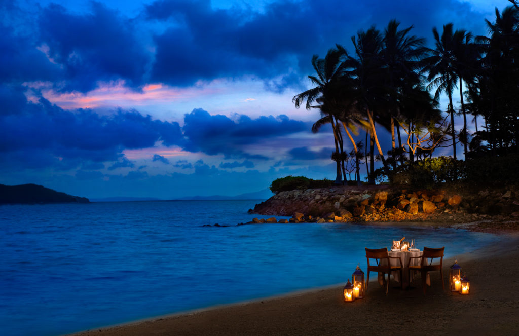 Private dinner on Hayman Island - romantic destinations