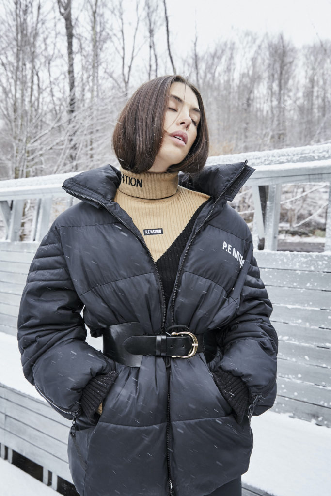 P.E. Nation ski collection puffer jacket