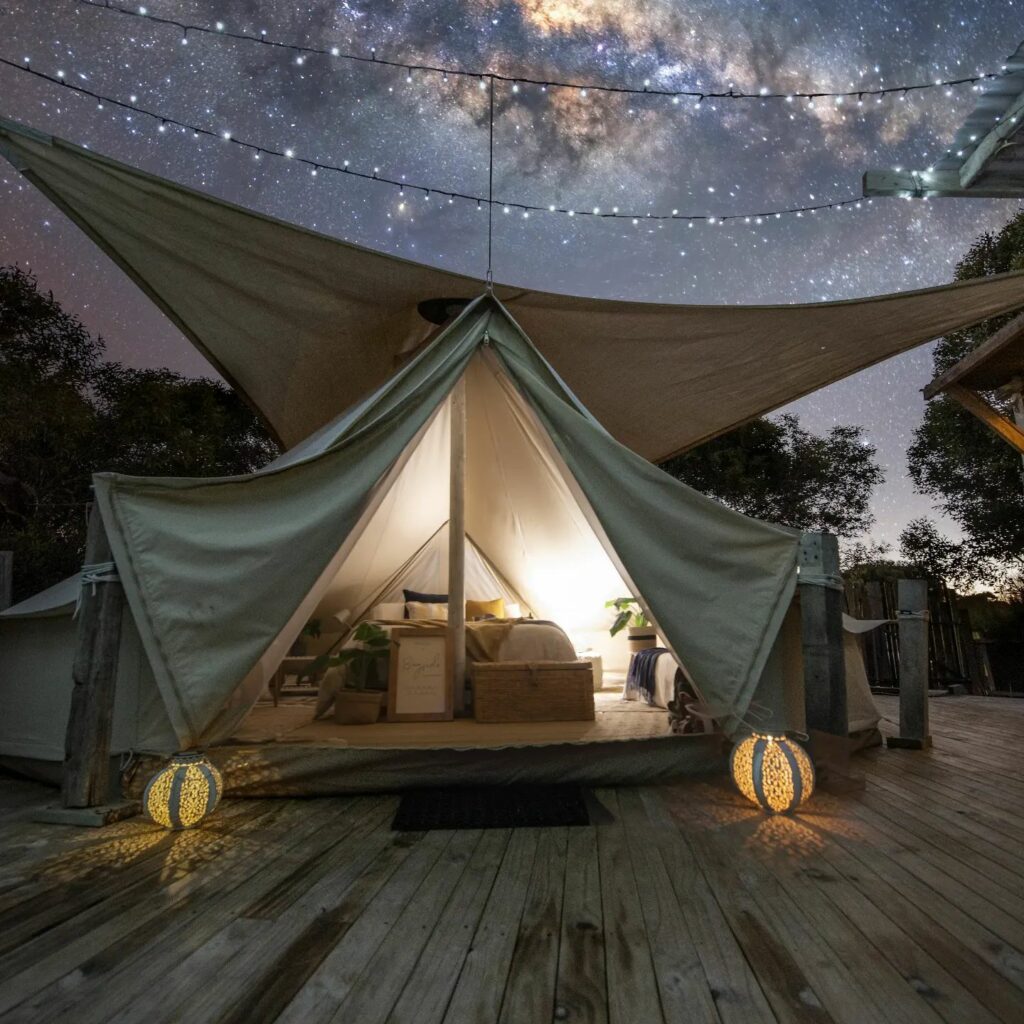 tiny stays in south australia - bayside glamping