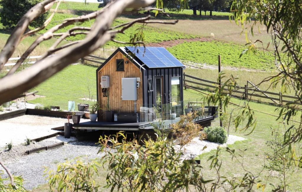 tiny house stays in tasmania - the compass hut