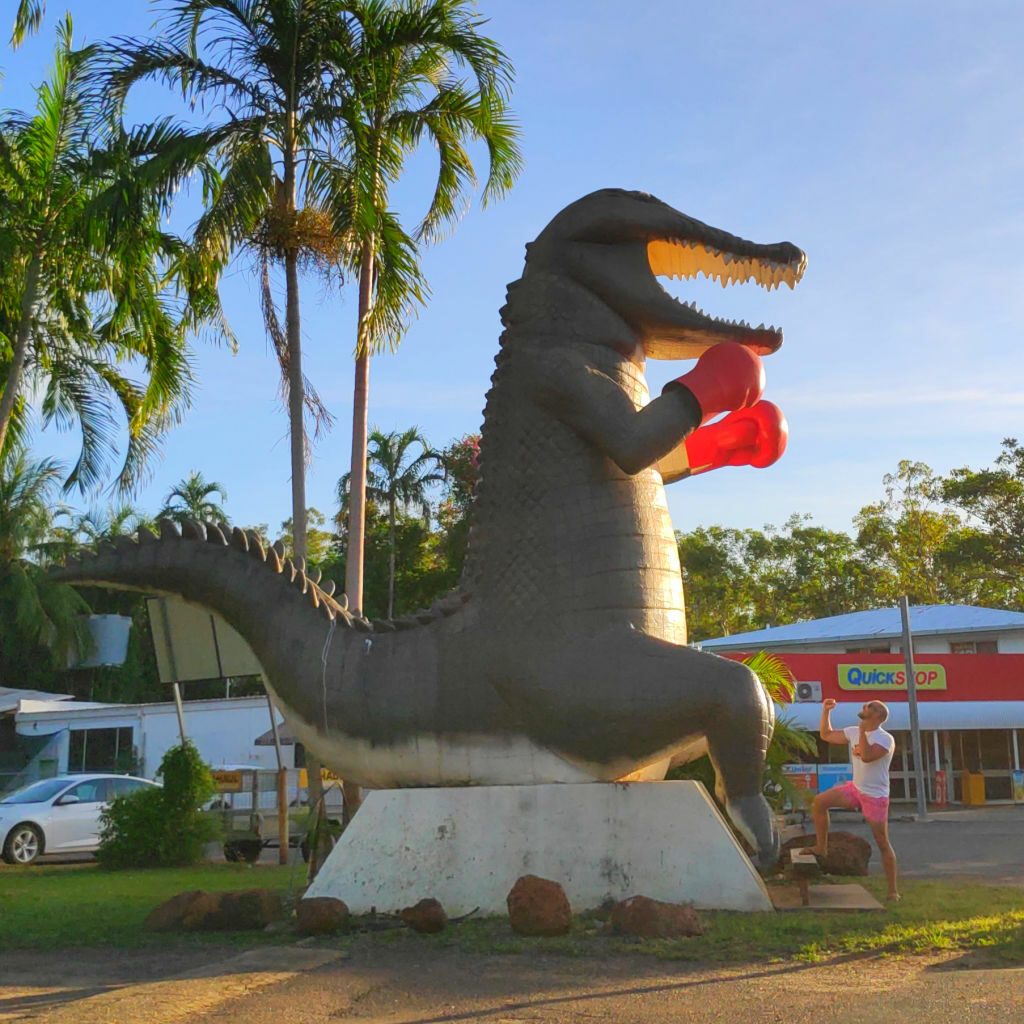 big things in australia - the big boxing crocodile