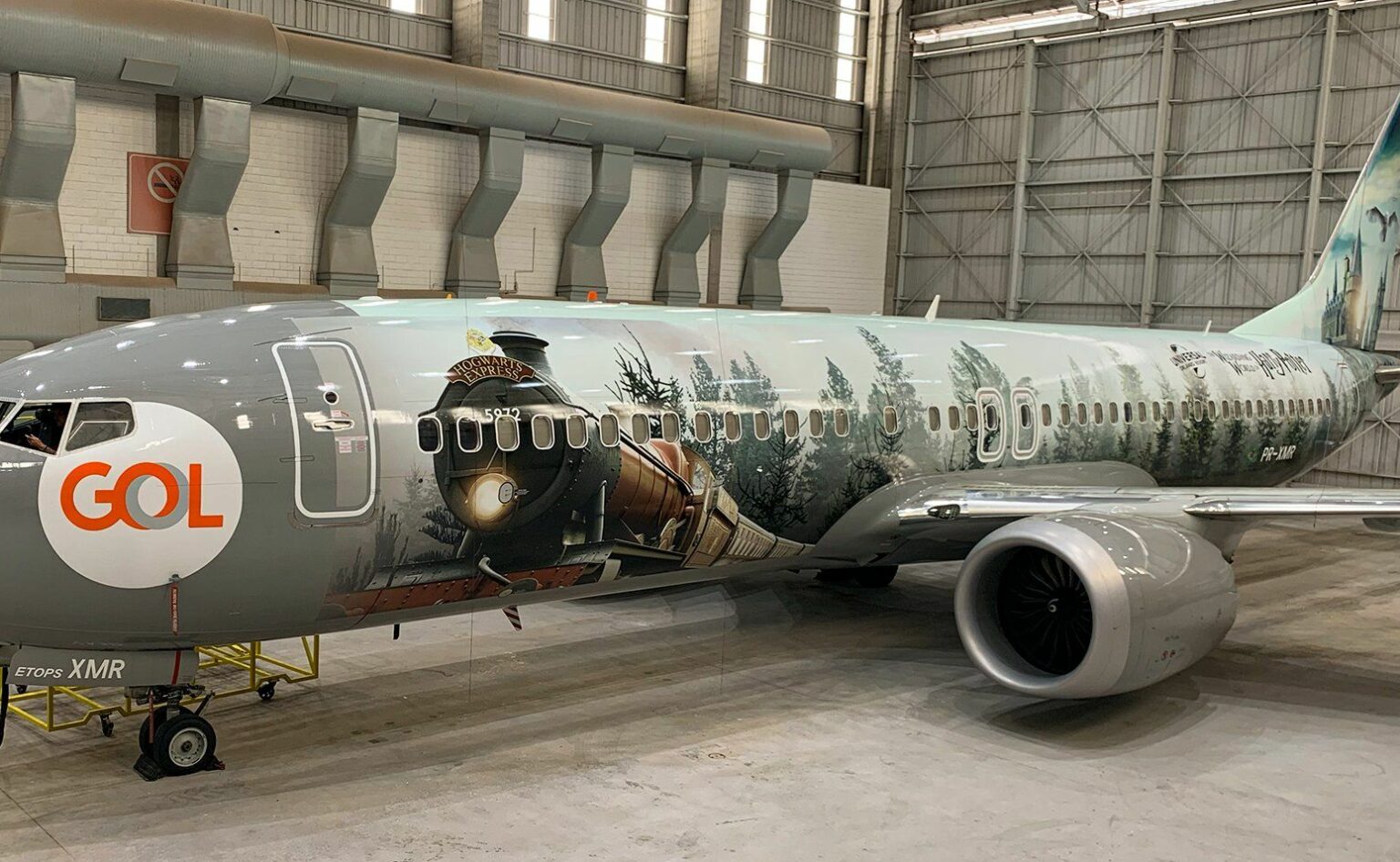 harry potter themed plane gol airlines