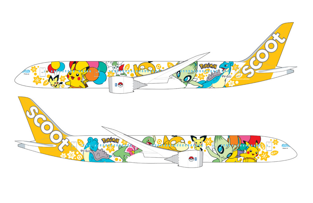 scoot airline - pikachu jet tr