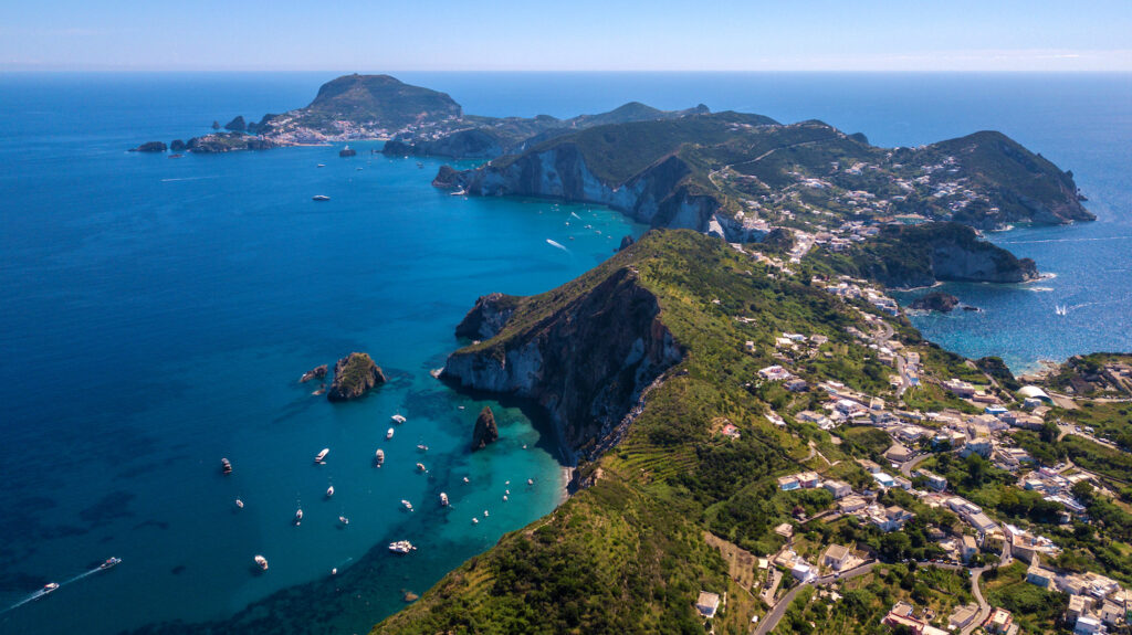Aerial view of Ponza