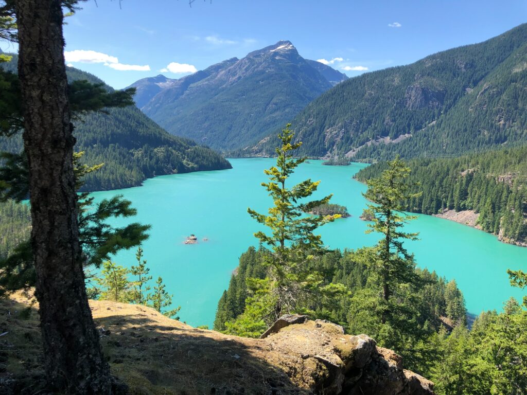 Diablo Lake along one of the best road trips in the united states