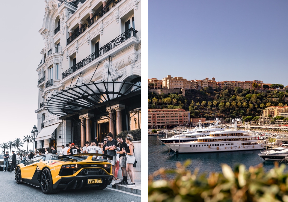 Lamborghinis and super yachts; common place in Monaco