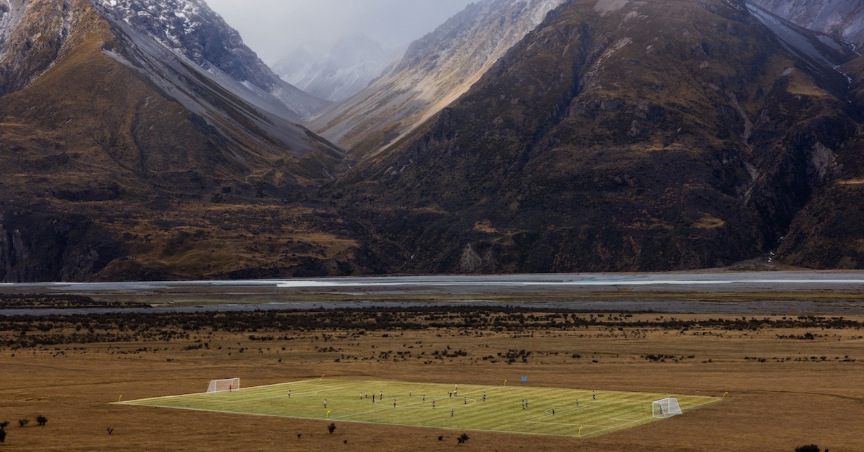 New Zealand Beautiful Soccer Pitch