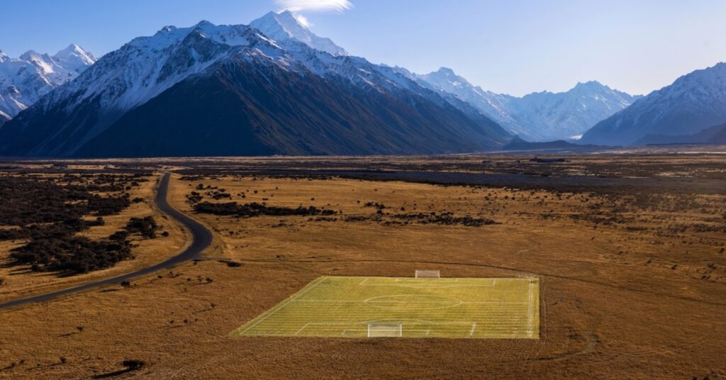 New Zealand built the world's most beautiful soccer pitch